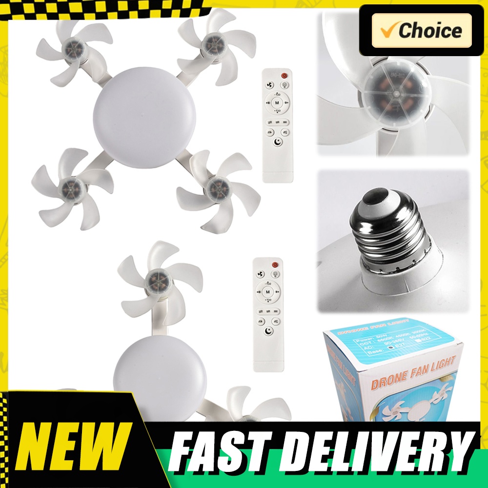 Drone Led Light - مروحة سقف LED معلقة بقاعدة E26/E27