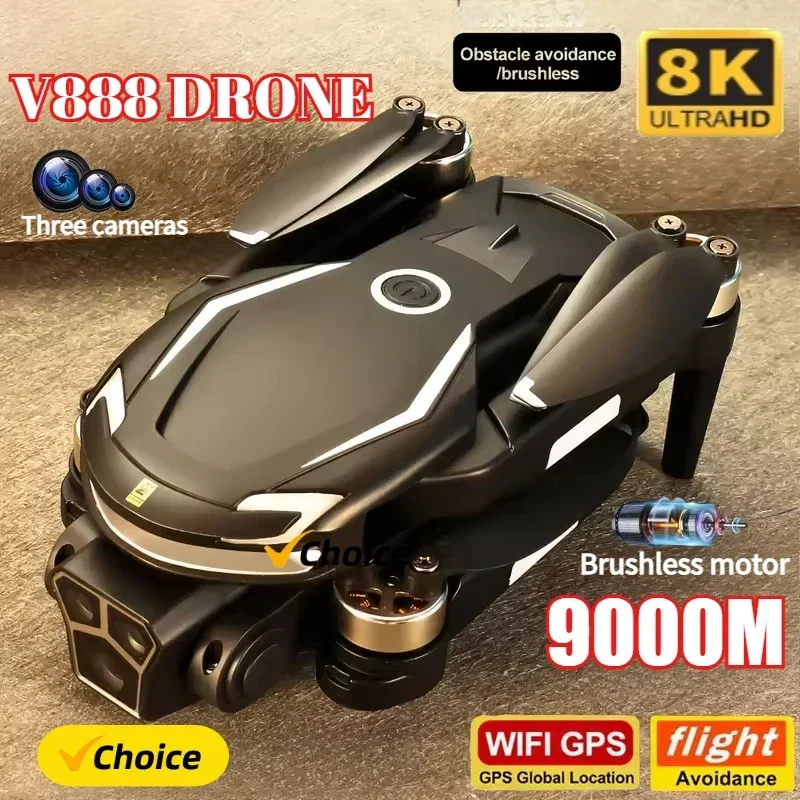 Drone Gps Mount - طائرة بدون طيار V888 جديدة بكاميرا