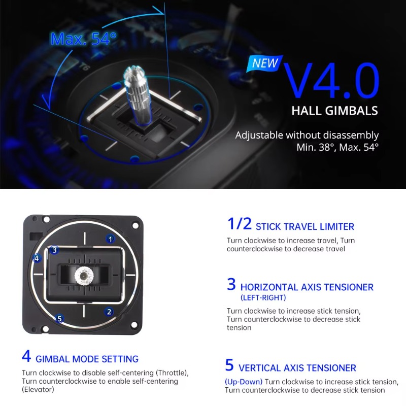 RadioMaster TX16S MKII V4.0 16 - مراجعة Drone Gimbal وسعره