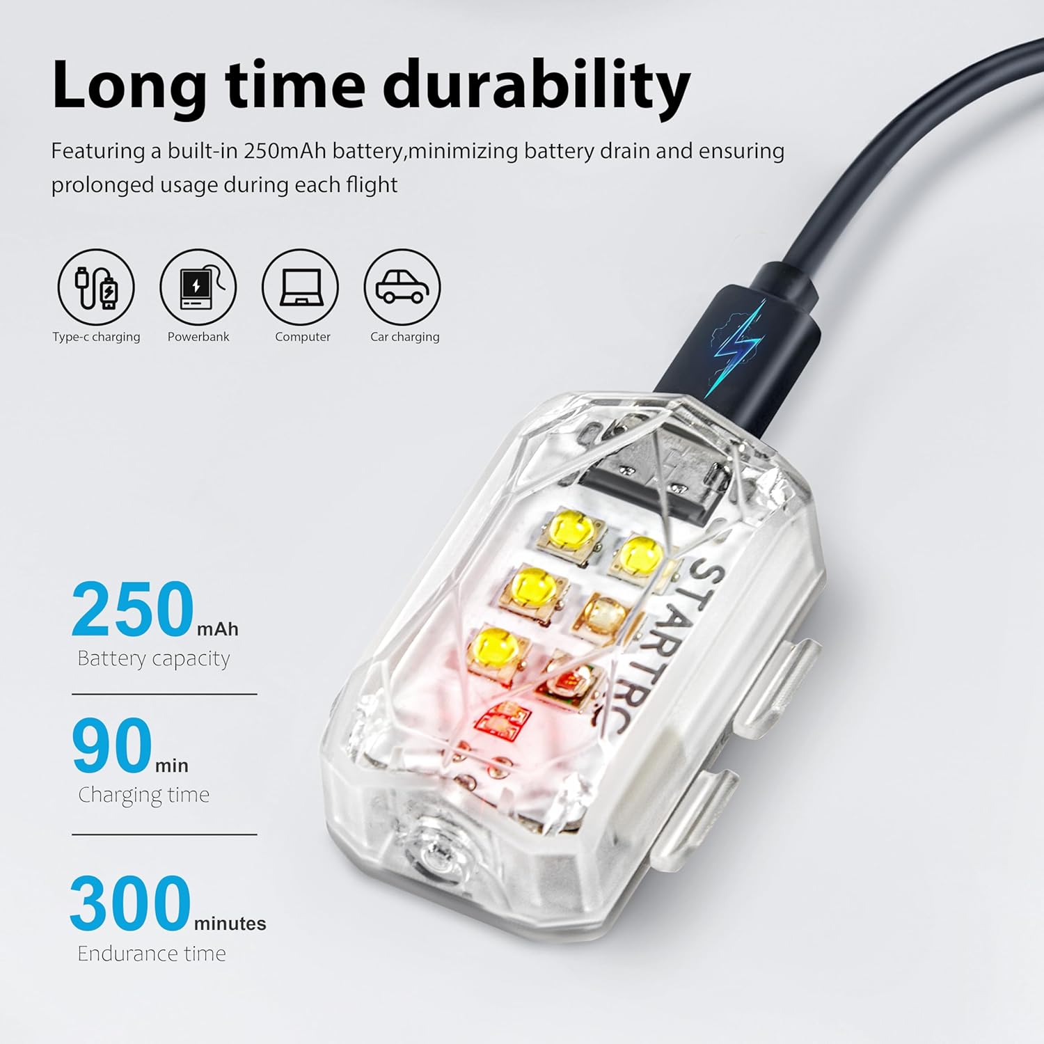 STARTRC الطائرة بدون طيار ضوء  - مراجعة Drone Led Light وسعره