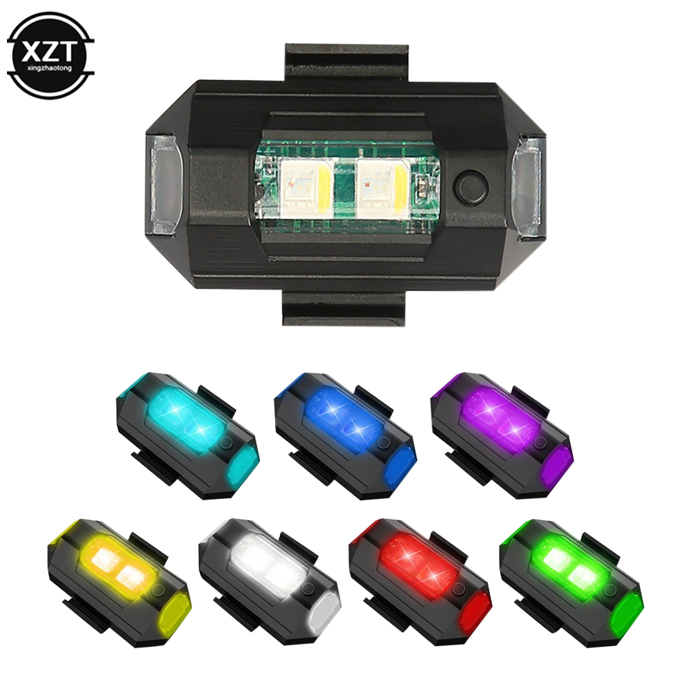 USB LED المضادة للتصادم الطائر - مراجعة Drone Led Light وسعره