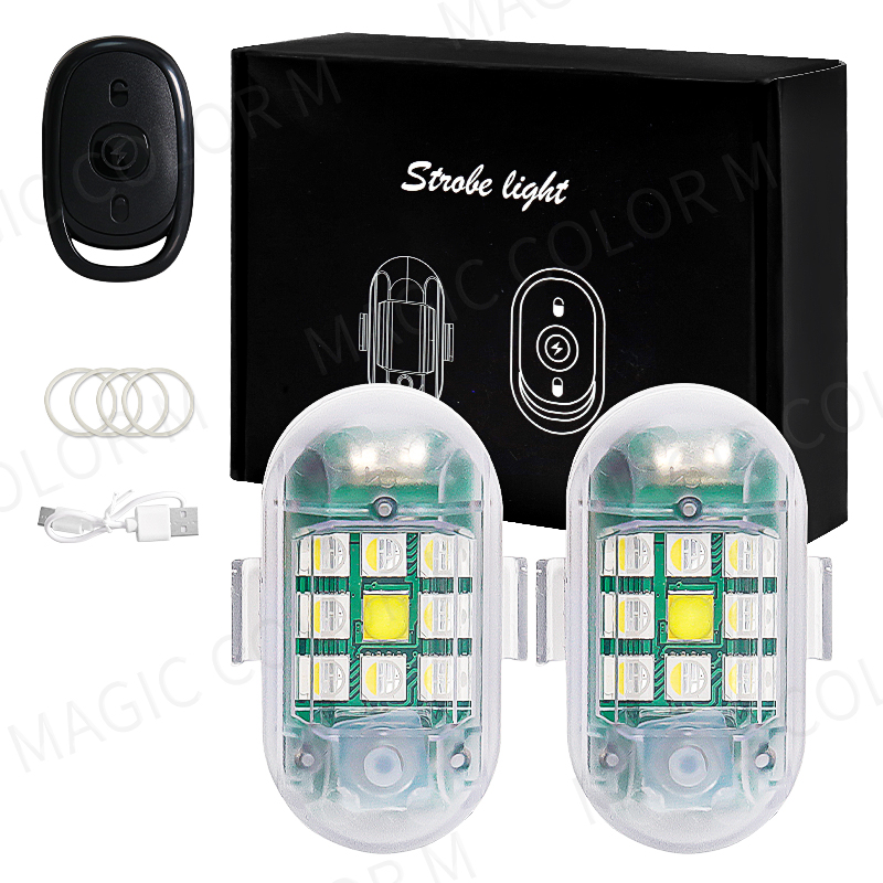 2 قطعة اللاسلكية LED ستروب ضوء - مراجعة Drone Led Light وسعره
