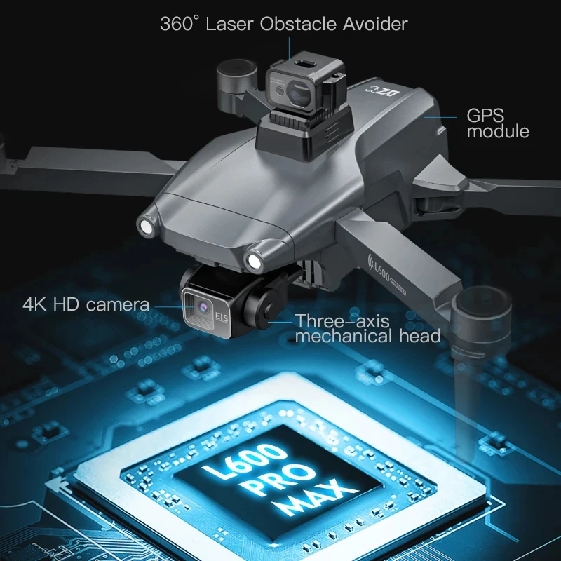 L600 PRO MAX GPS الطائرة بدون  - مراجعة Drone Gimbal وسعره