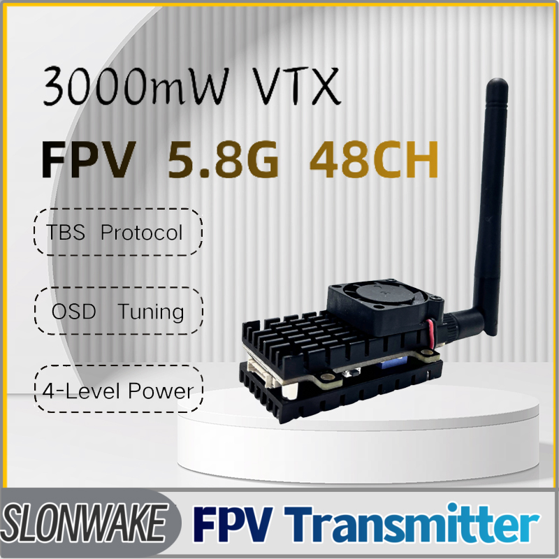 SLONWAKE 5.8G 3000mW محاكاة VT - مراجعة Drone Frame وسعره