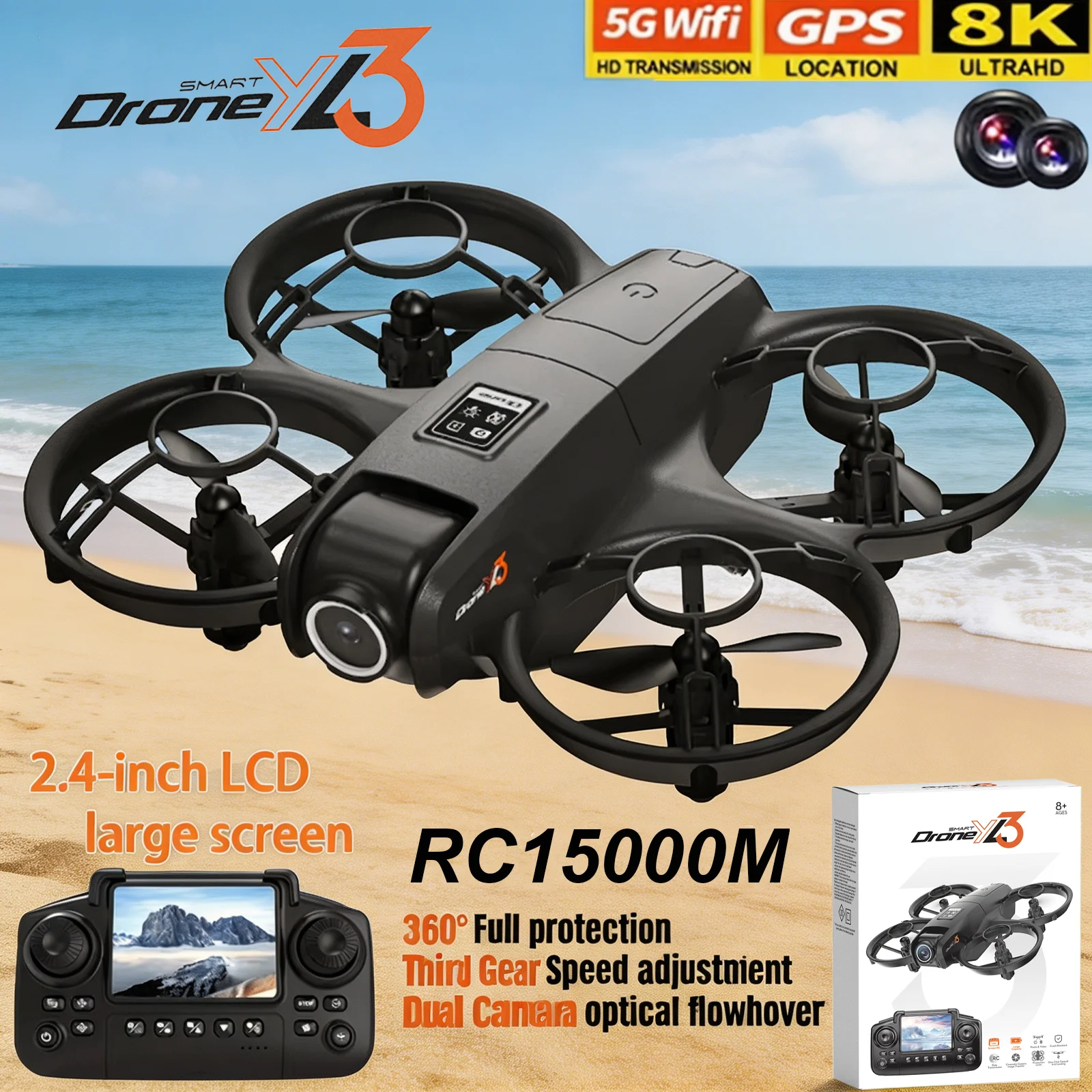 طائرة بدون طيار YL3 RC جديدة ب - مراجعة Drone Gps Mount وسعره